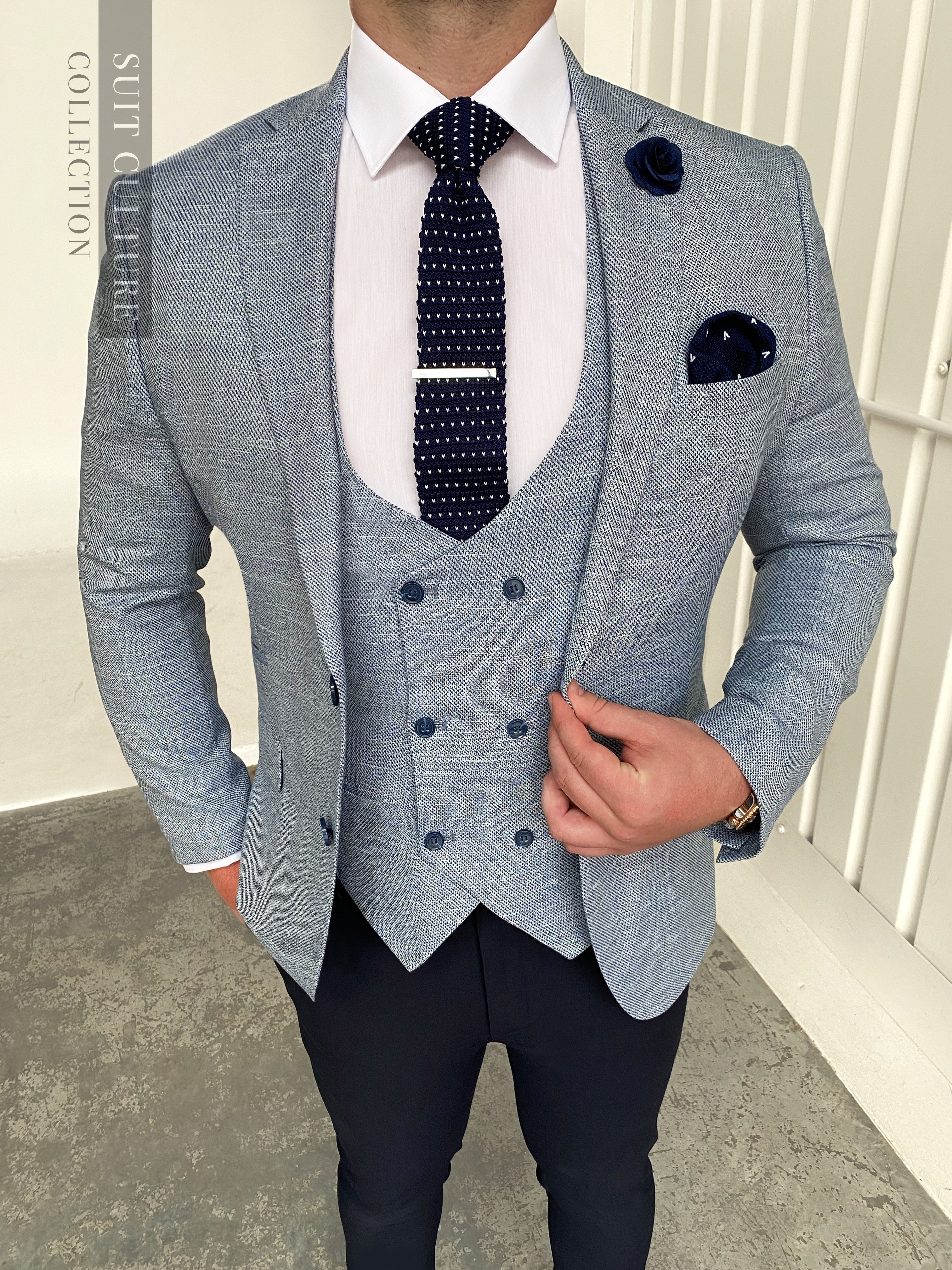 Madrid Blue - Waistcoat