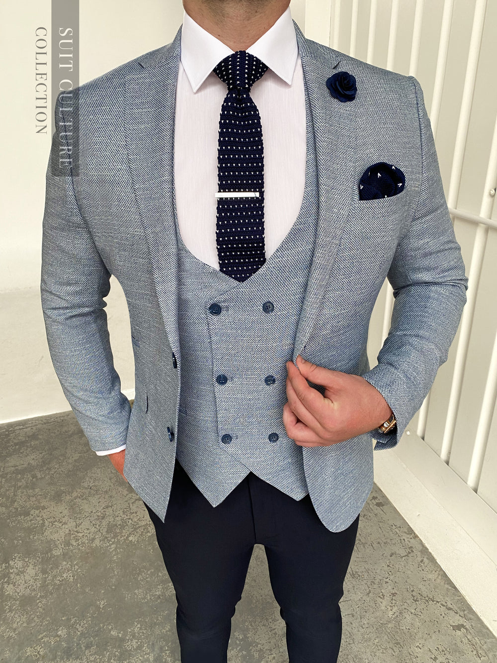 Madrid Blue - Waistcoat