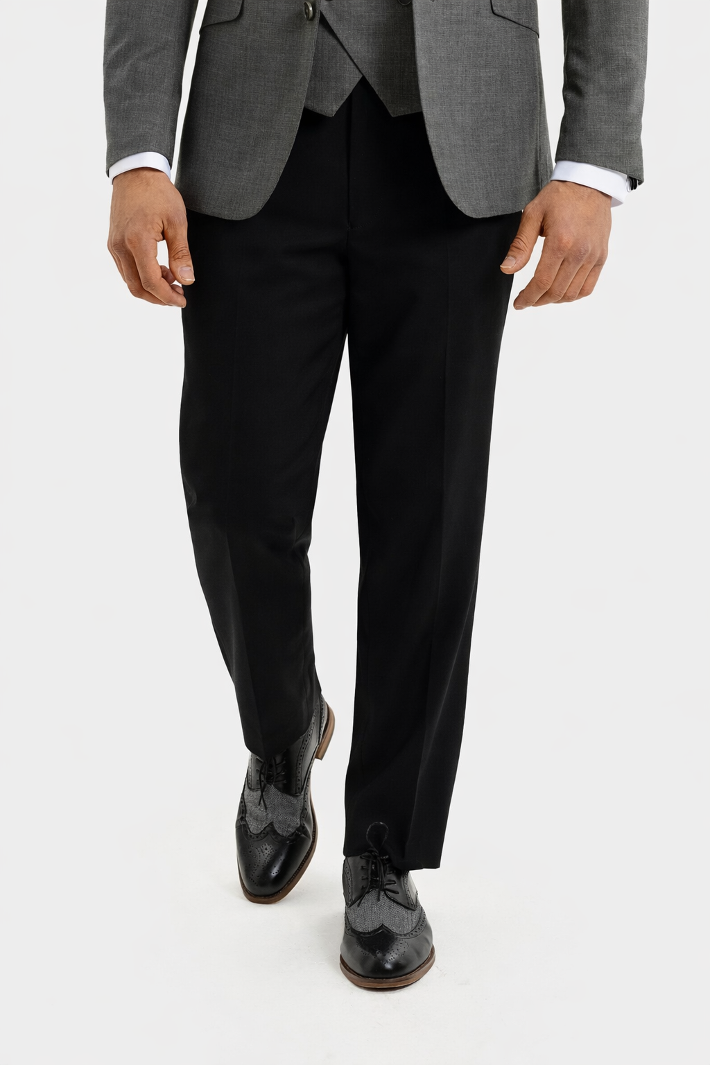 Black Coast Stretch Straight Leg - Trousers