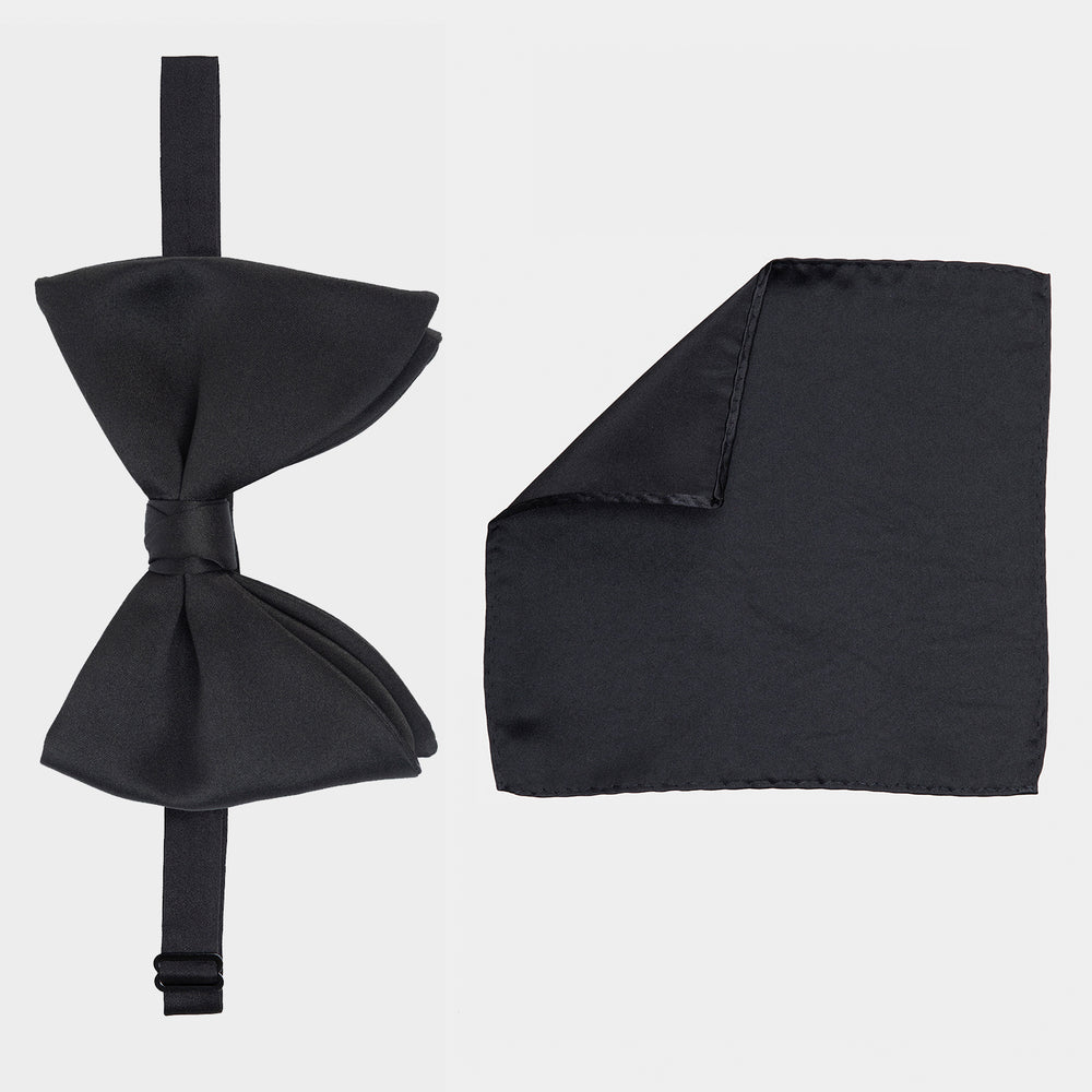 Newman Bow Tie Black Accessories Set