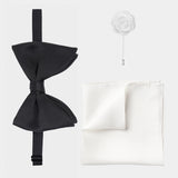 Newman Bow Tie White Accessories Set