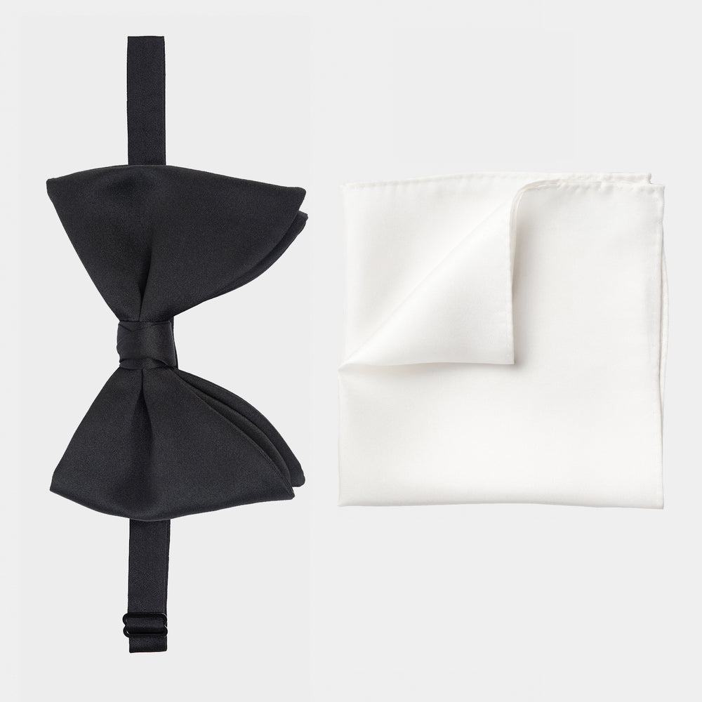 Newman Bow Tie White Accessories Set