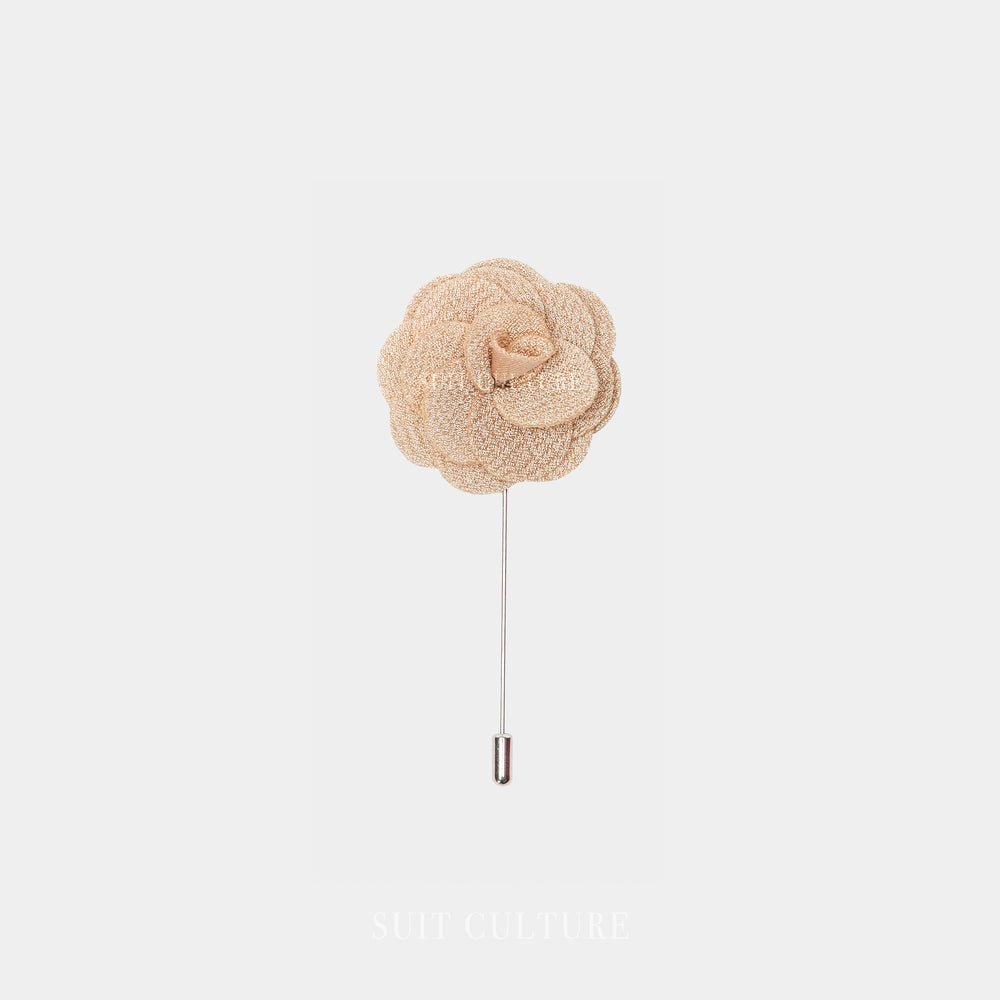 Champagne Flower Pin