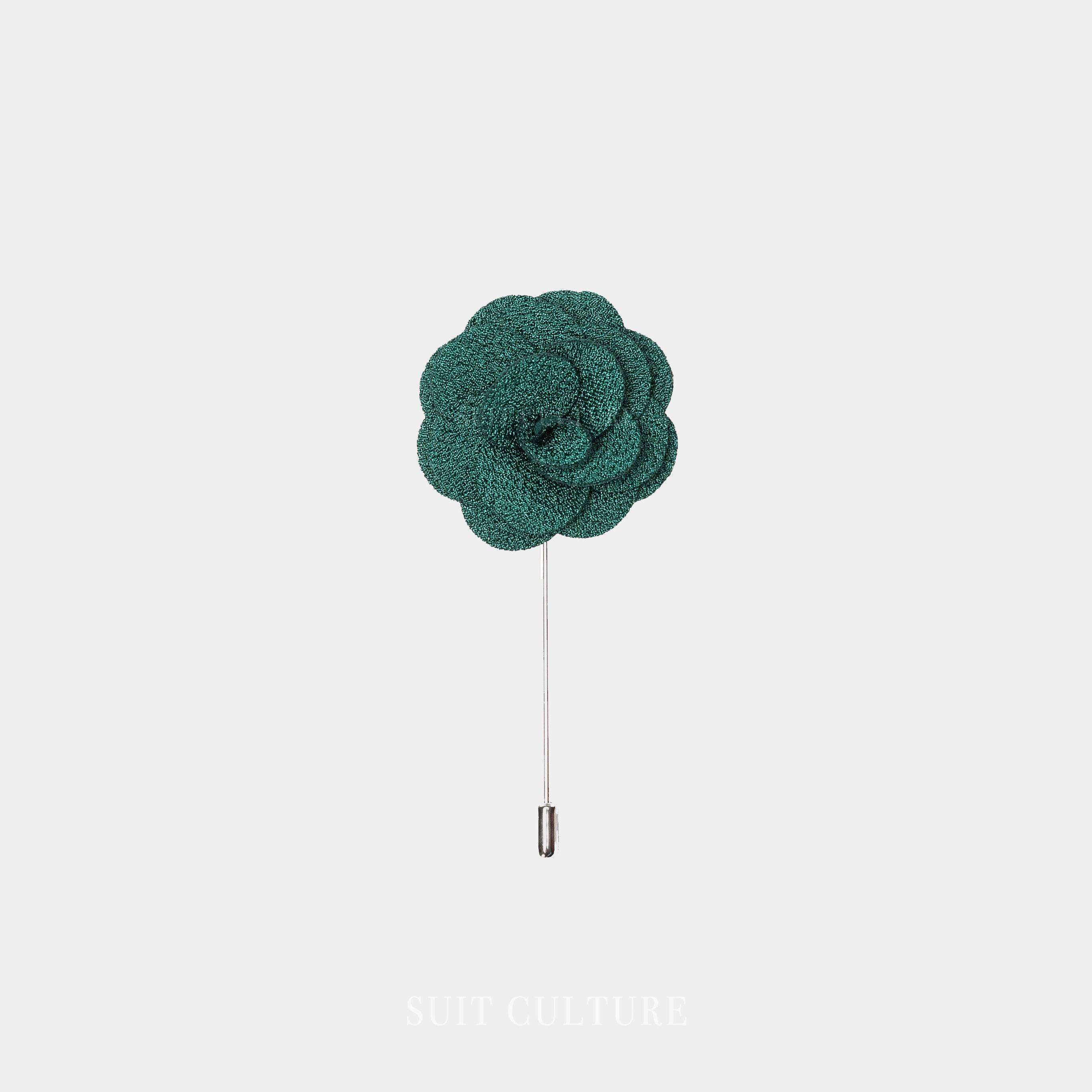 Forrest Green Flower Pin
