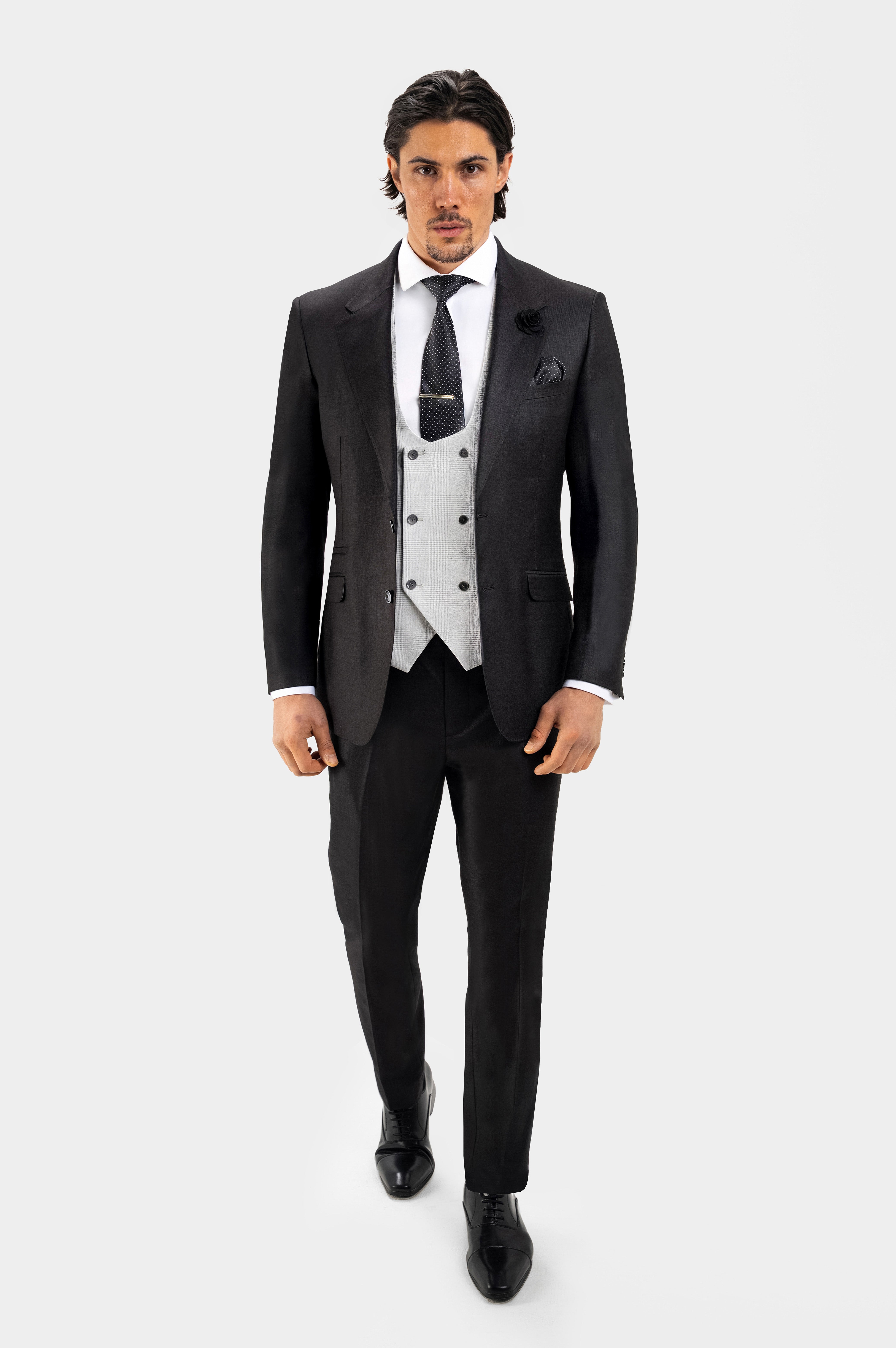 New York Black & Santorini Waistcoat -