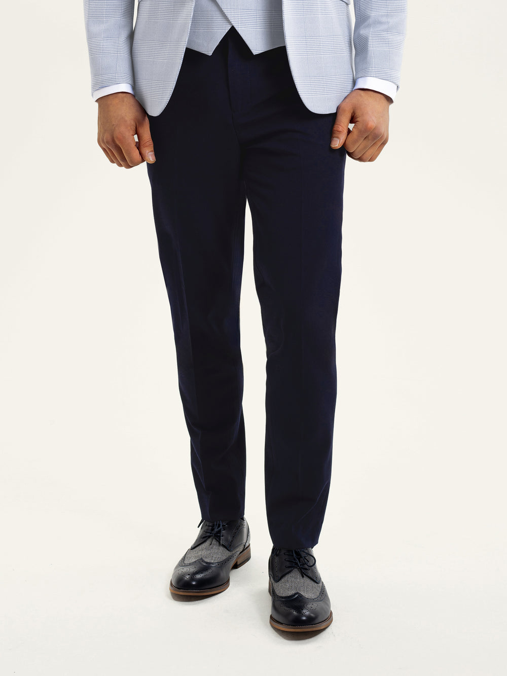 Navy FlexTaper - Trousers