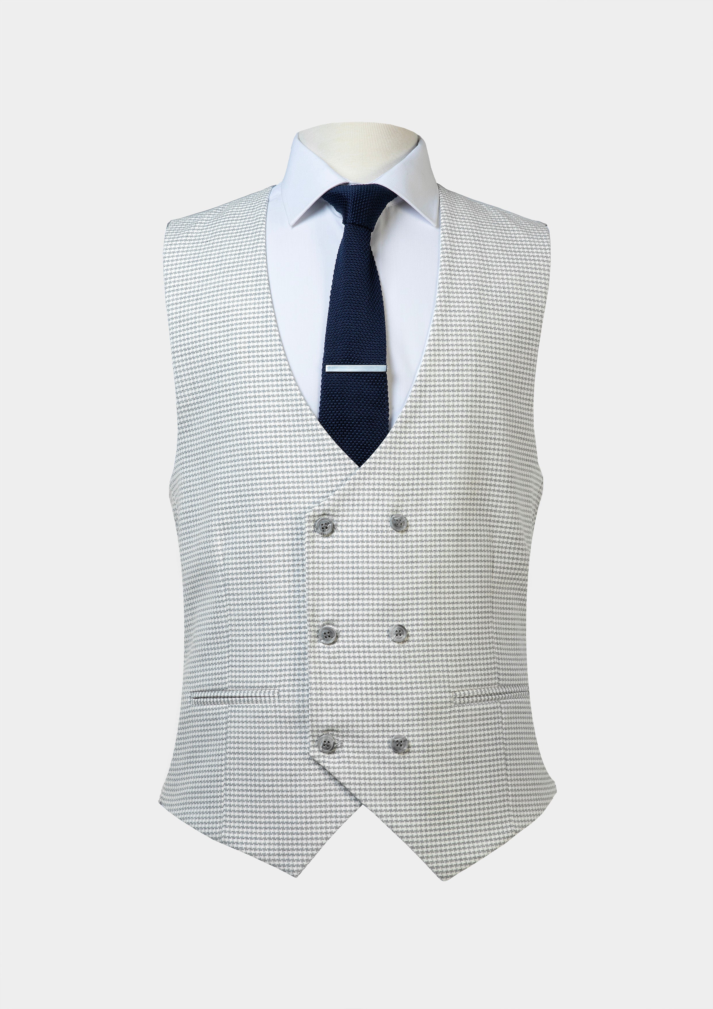 Grey Dogtooth - Waistcoat