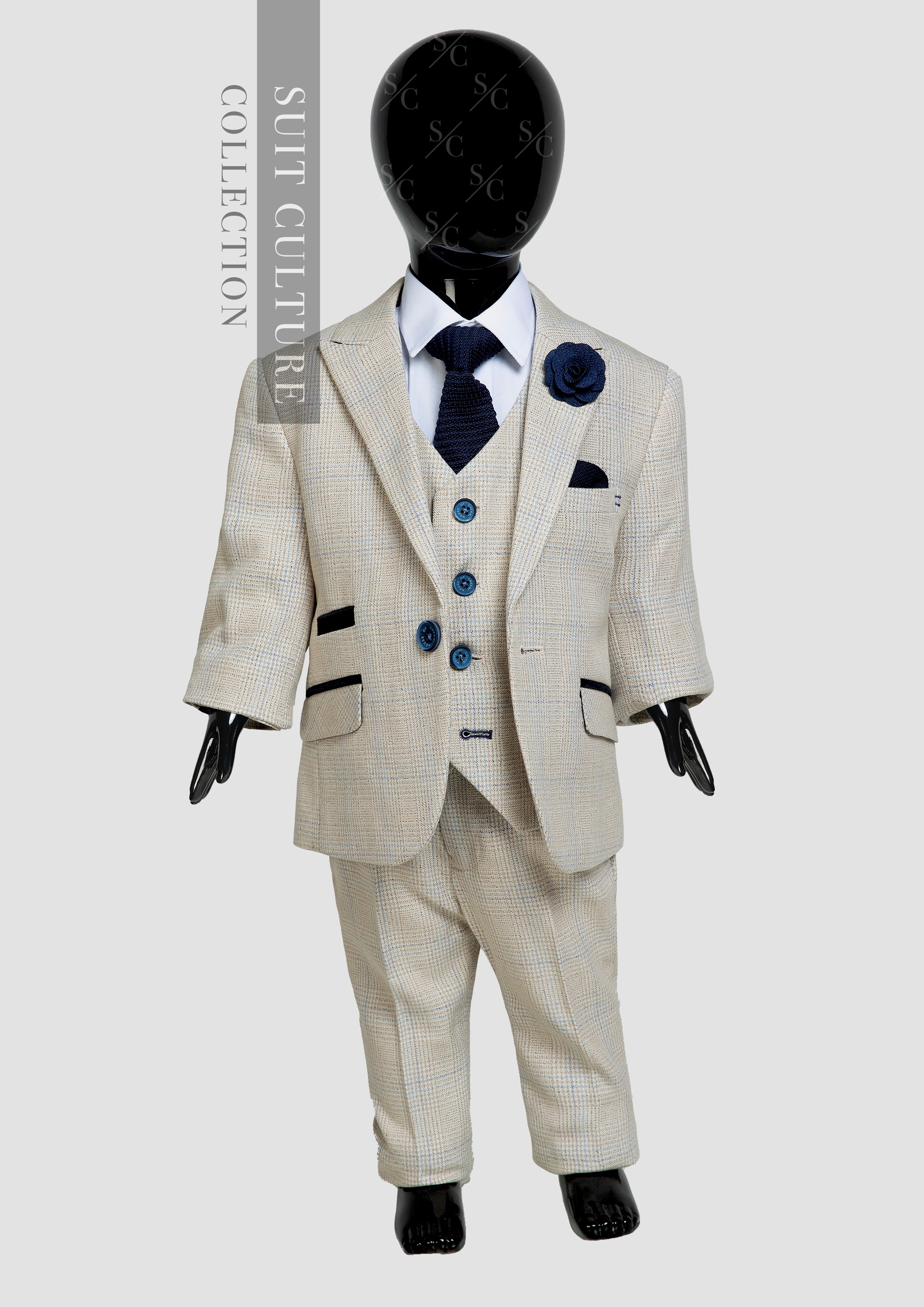 Boys Caridi Beige - 3 Piece