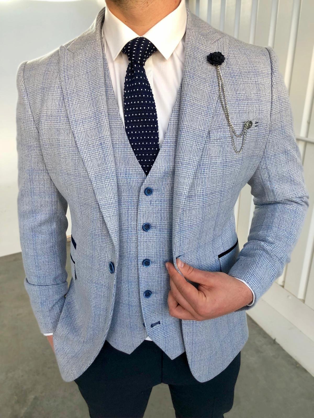 Caridi Sky Navy Split - 3 Piece -