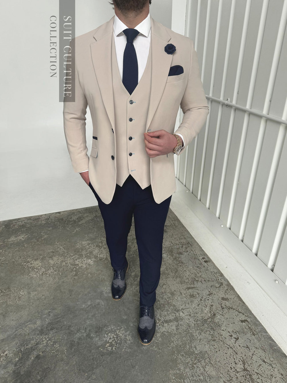 Amalfi Navy Split - 3 Piece -