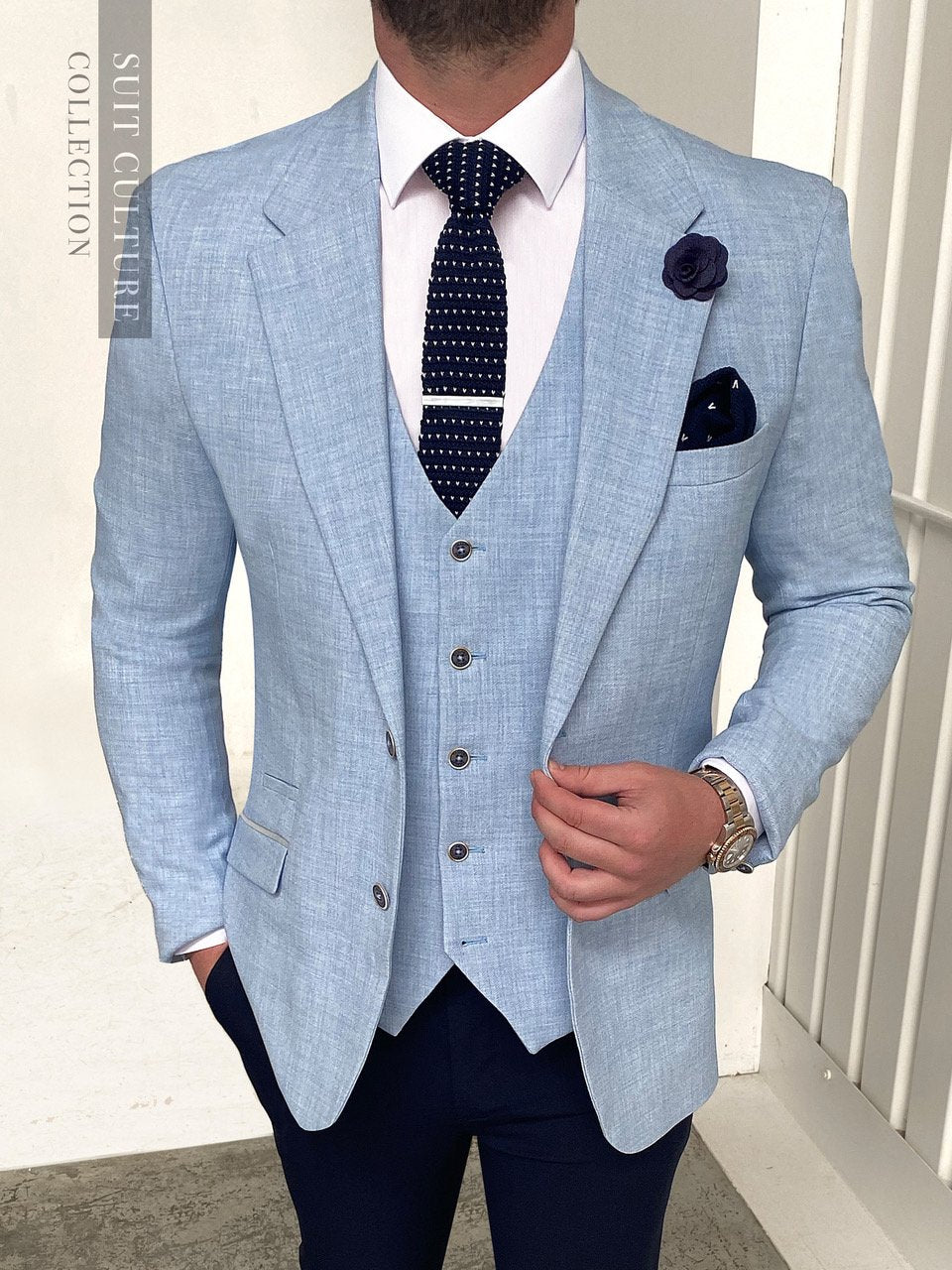 Porto Navy Split - 3 Piece -