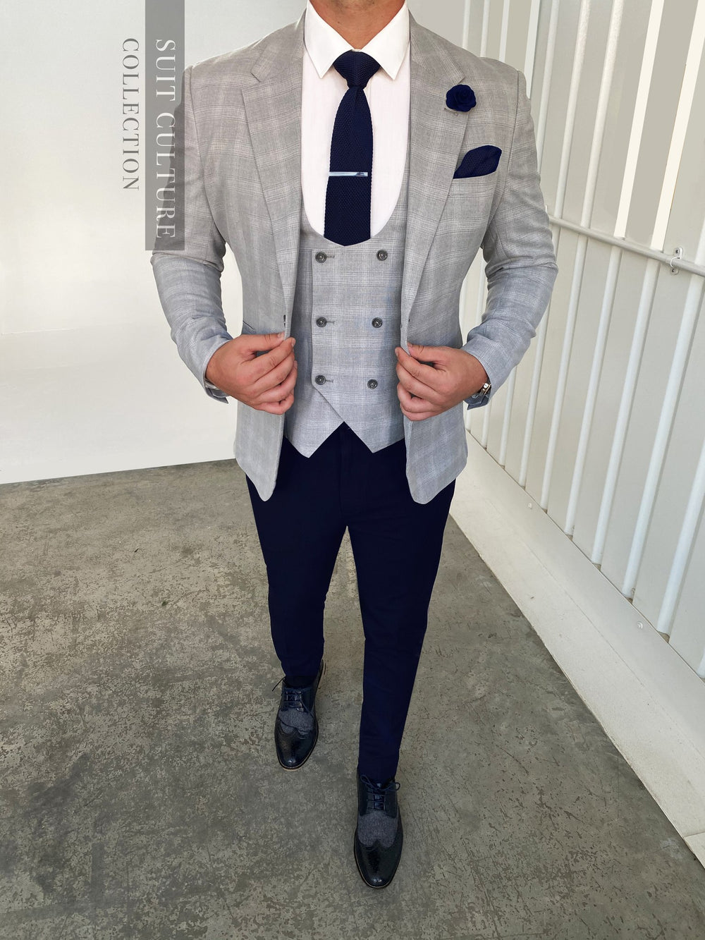 Milan Navy Split - 3 Piece -