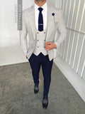 Santorini Grey Navy Split - 3 Piece -