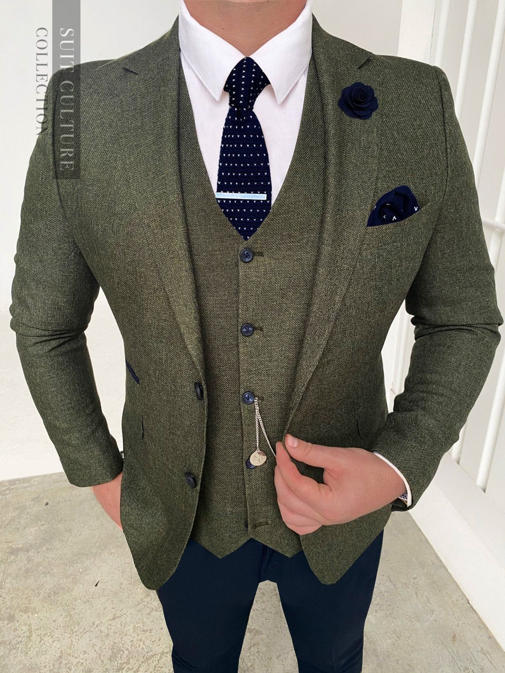 Fratelli Olive Navy Split - 3 Piece -