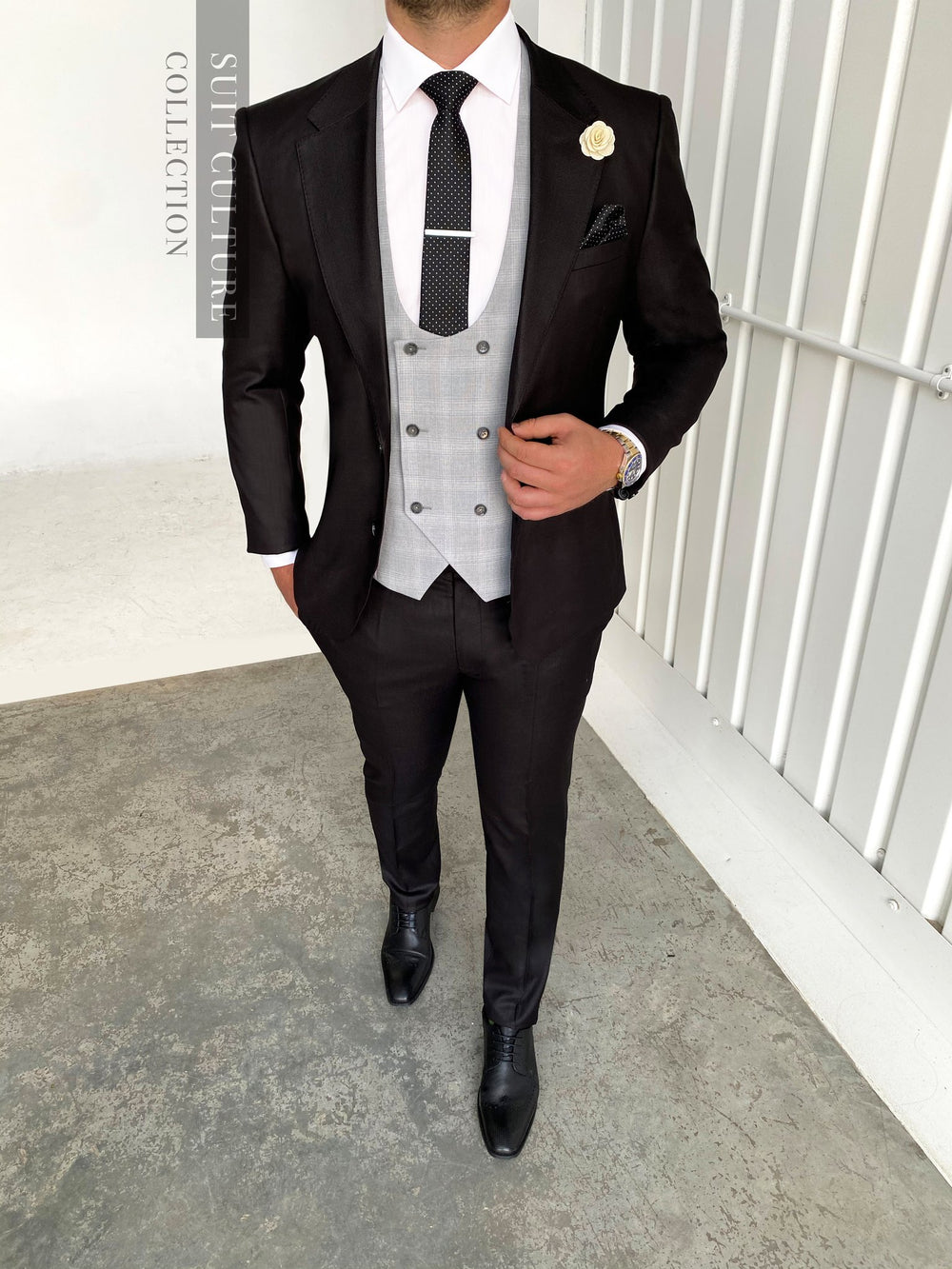 New York Black & Milan Waistcoat -