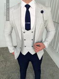 Santorini Grey Navy Split - 3 Piece -