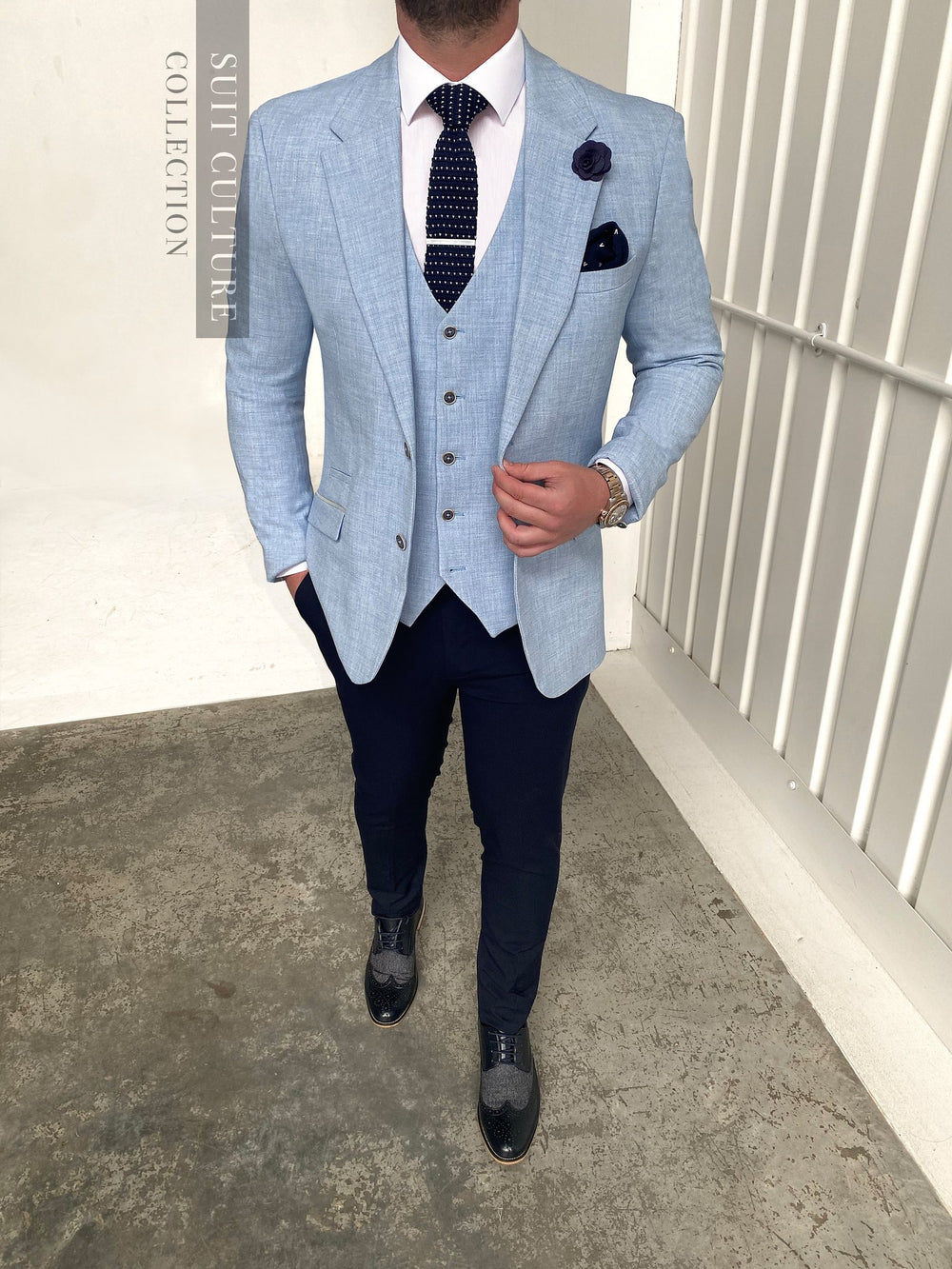Porto Navy Split - 3 Piece -