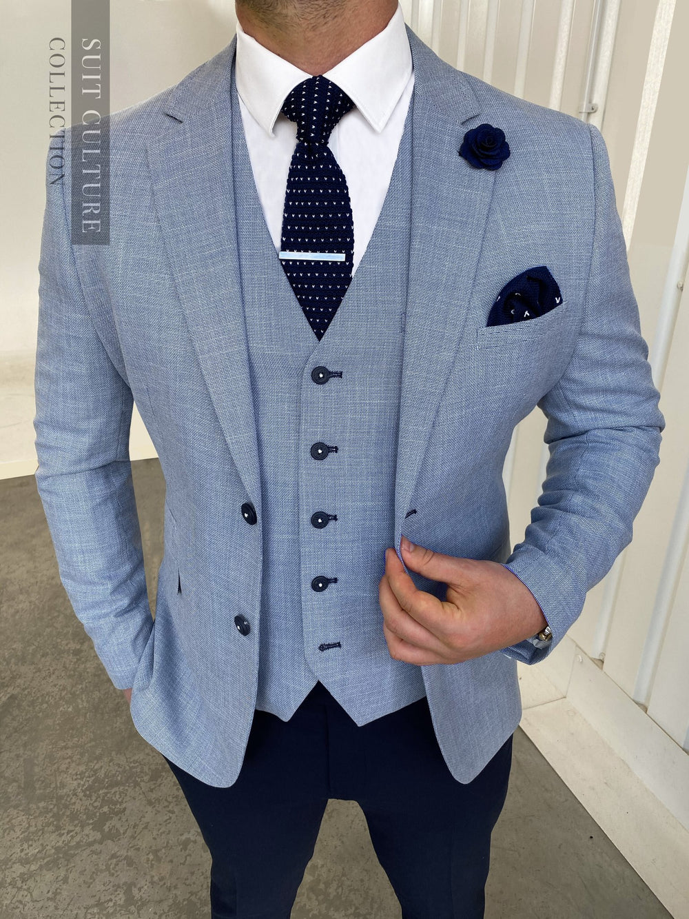 Miami Sky Navy Split - 3 Piece -