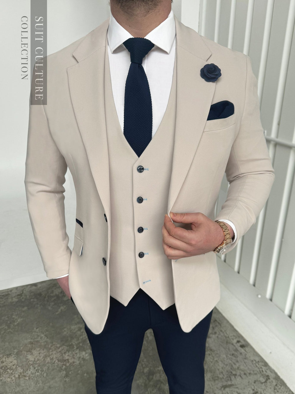 Amalfi Navy Split - 3 Piece -