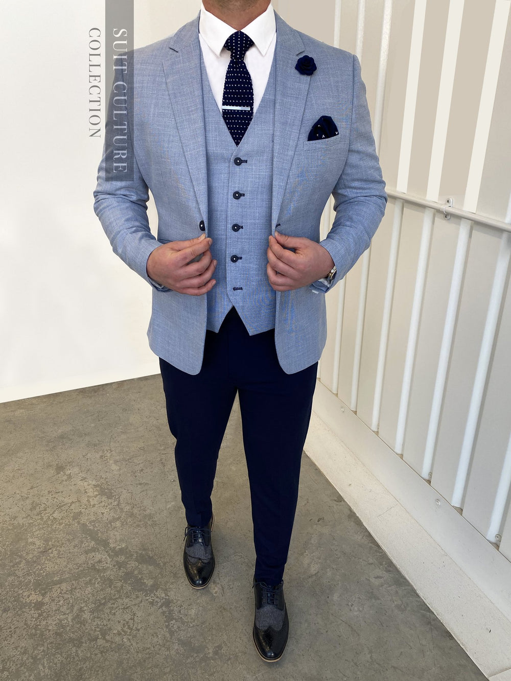 Miami Sky Navy Split - 3 Piece -