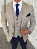 Miami Beige Navy Split - 3 Piece -
