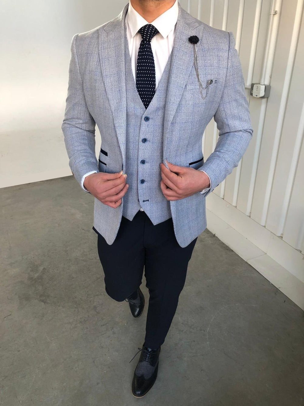 Caridi Sky Navy Split - 3 Piece -