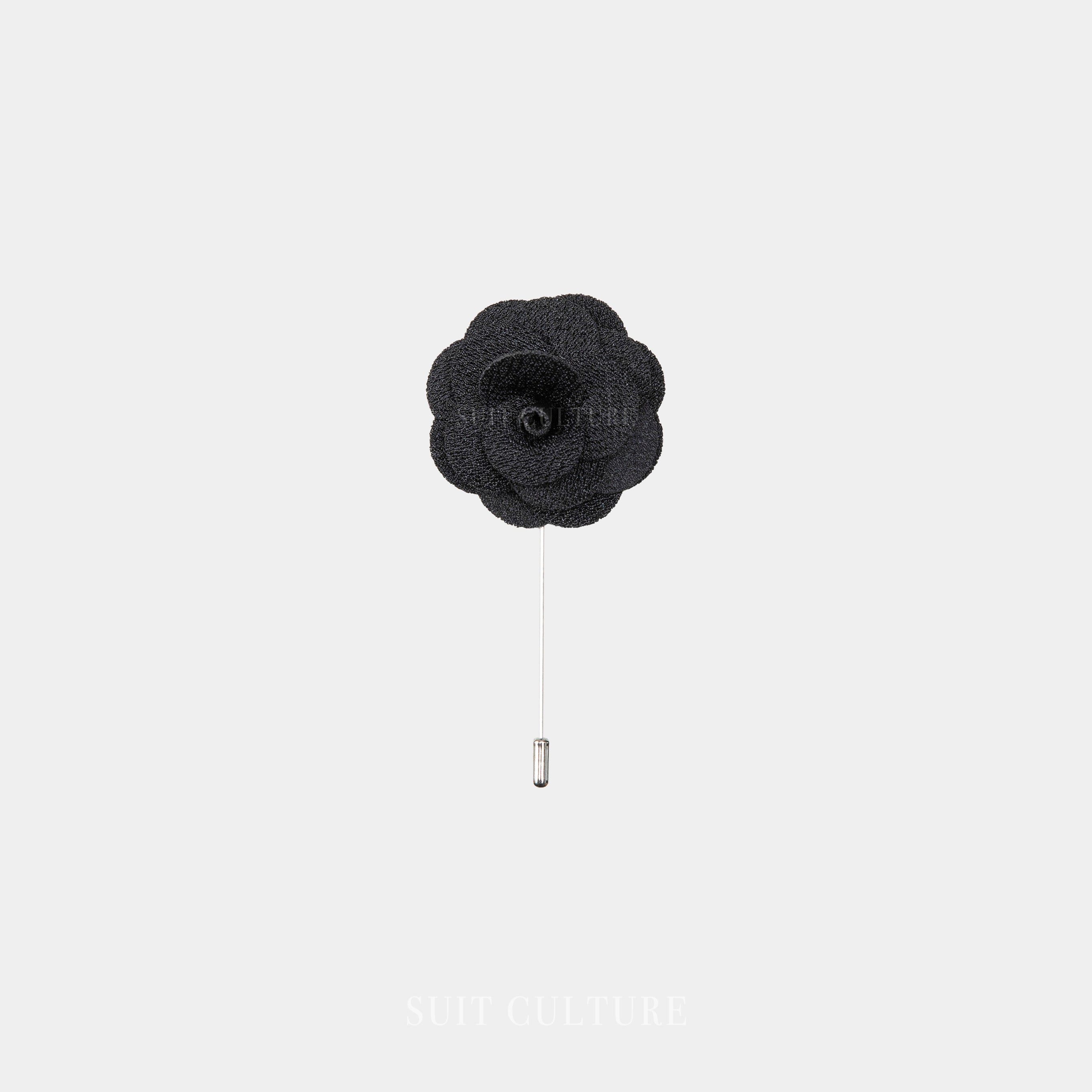 Black Flower Pin
