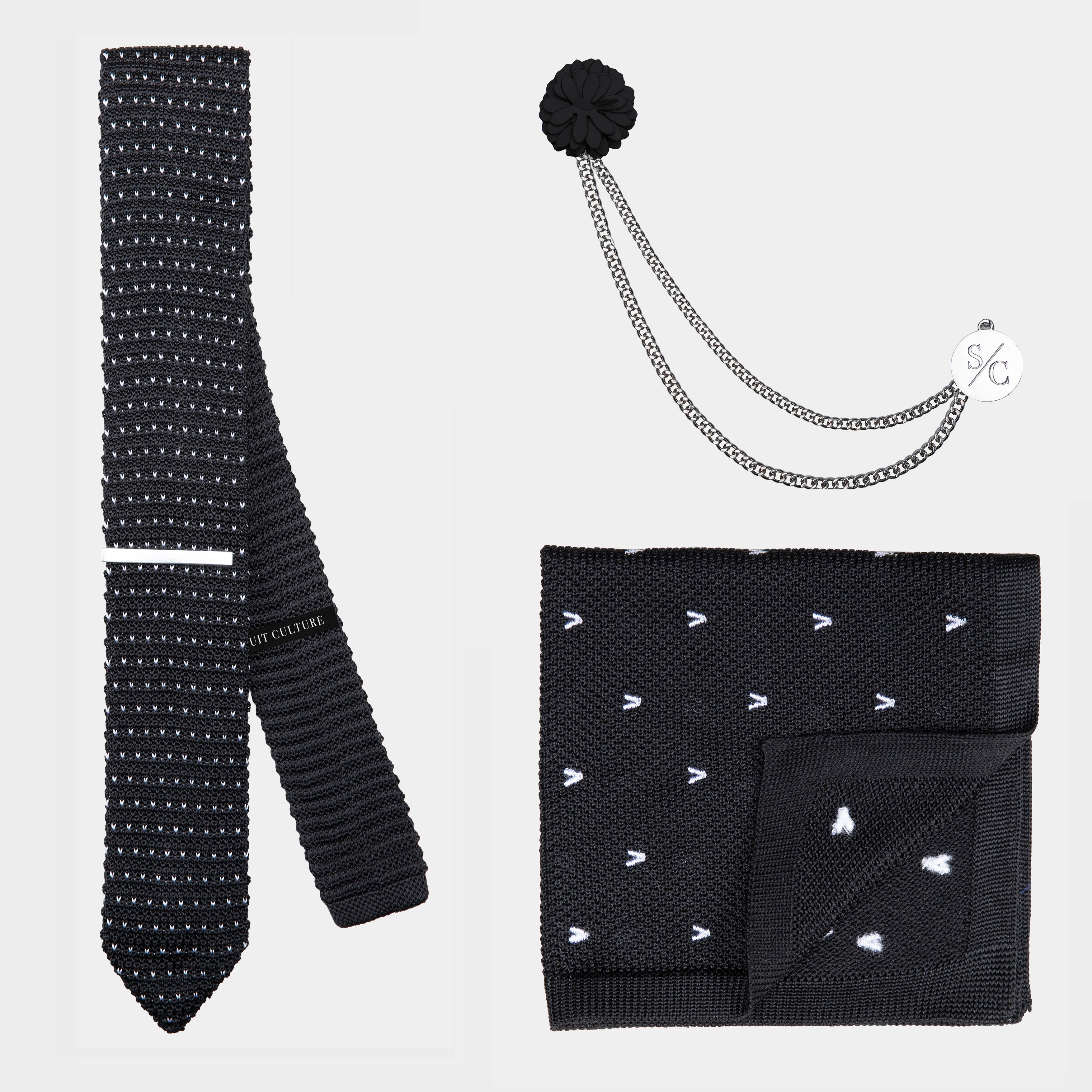 Black Heart Accessories Set