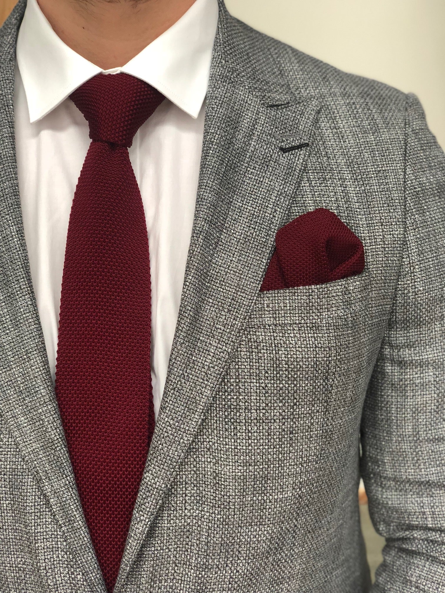 Maroon Knitted