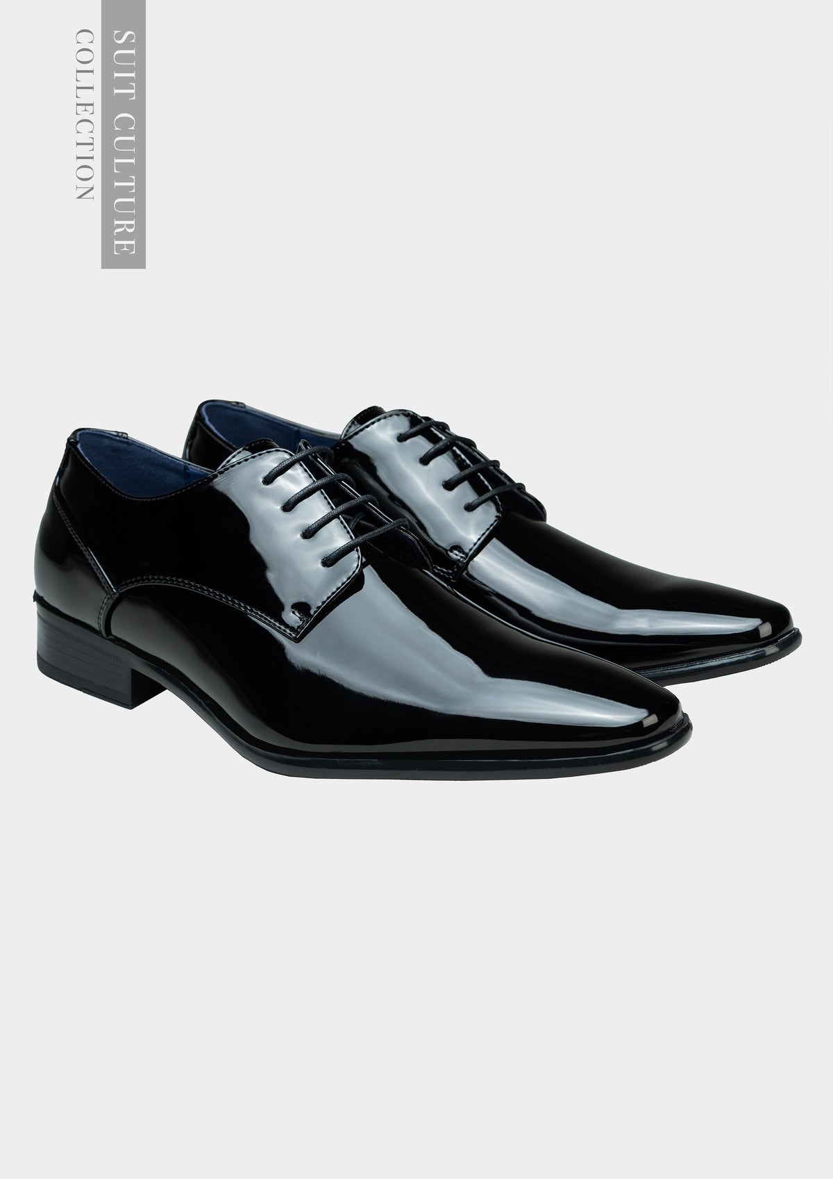 Black gloss oxford shoes best sale