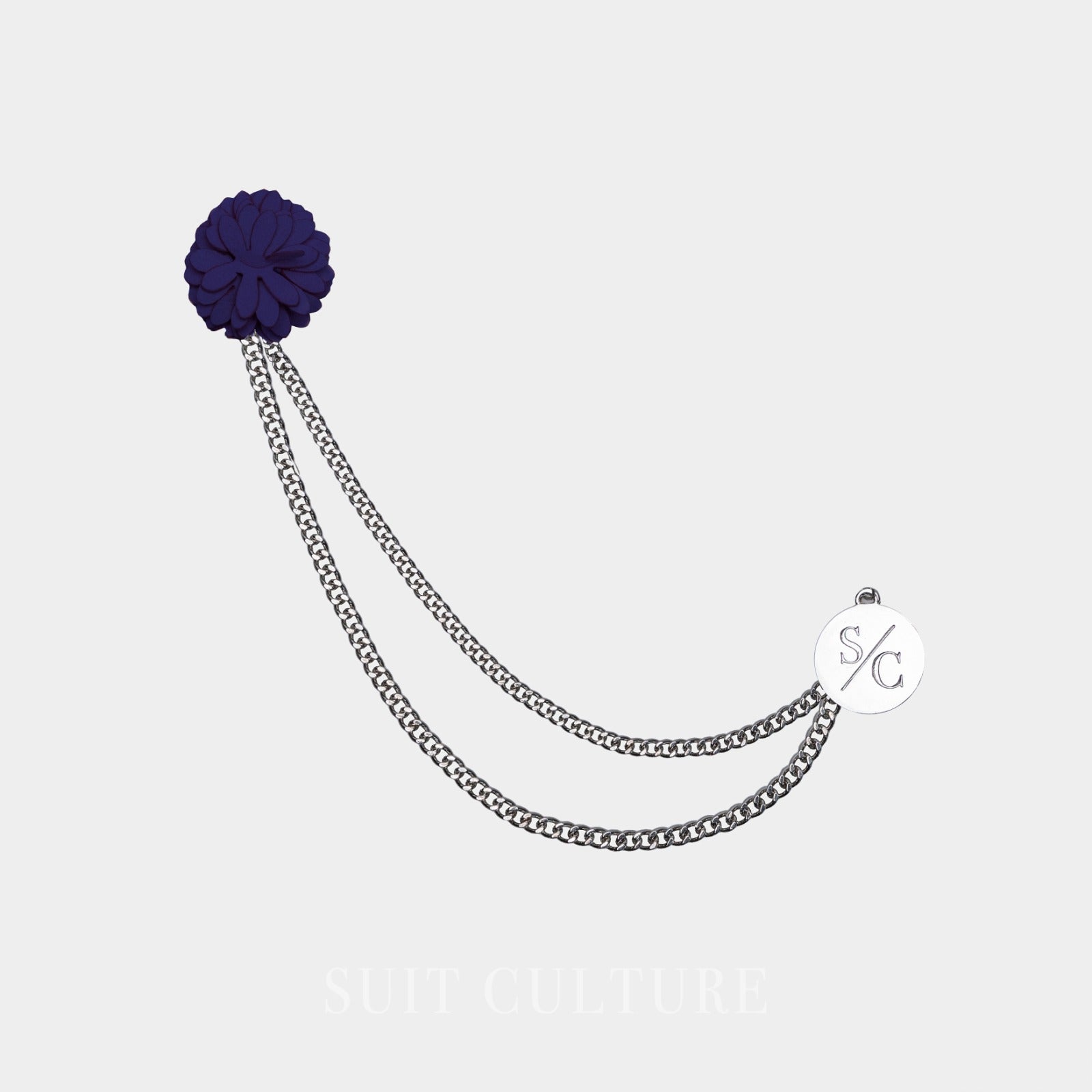 Navy Flower Chain
